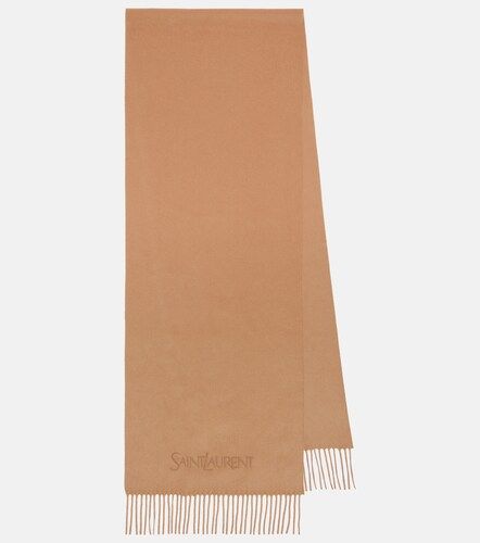 Sciarpa in cashmere con frange - Saint Laurent - Modalova