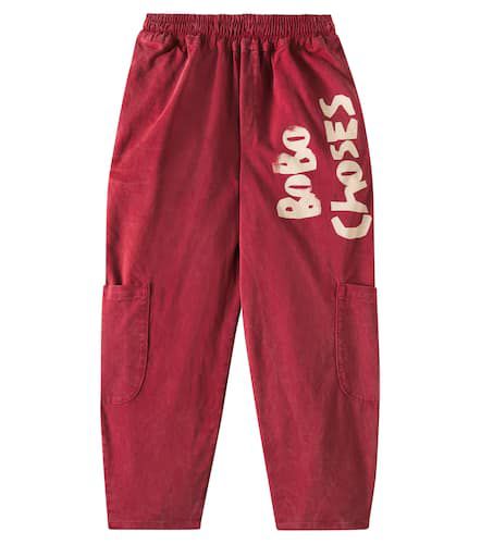 Logo cotton-blend cargo pants - Bobo Choses - Modalova