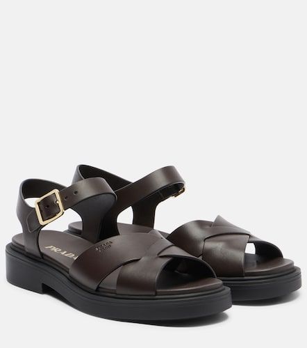 Prada Leather platform sandals - Prada - Modalova