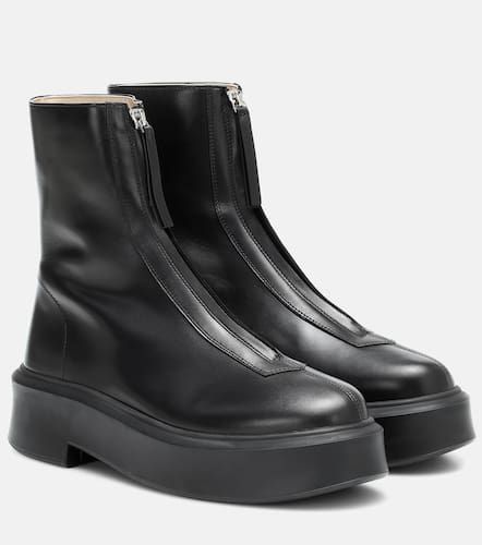 Zipped 1 leather ankle boots - The Row - Modalova