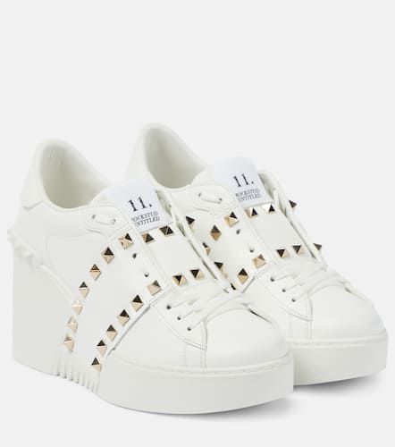 Wedge-Sneakers Open Disco aus Leder - Valentino Garavani - Modalova