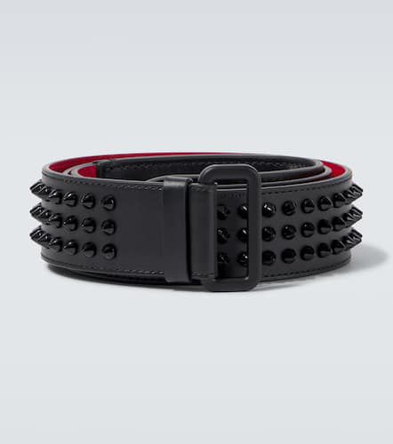 Loubi spiked leather belt - Christian Louboutin - Modalova