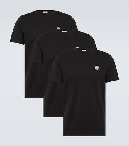 Set of 3 logo cotton jersey T-shirts - Moncler - Modalova