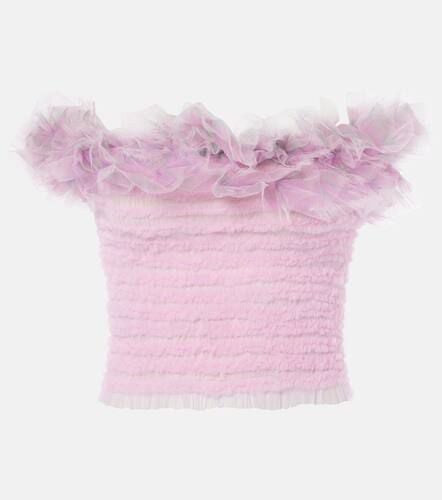 Top off-shoulder in tulle - Susan Fang - Modalova