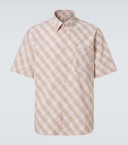 Check cotton bowling shirt - Burberry - Modalova