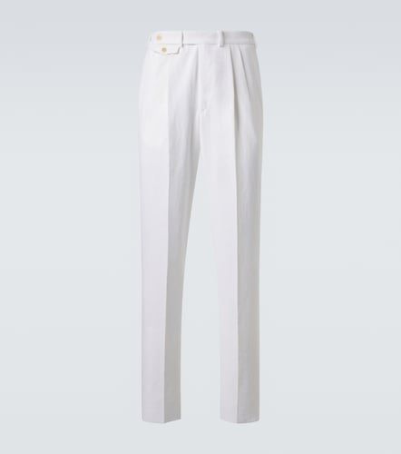 Dunhill Linen tapered pants - Dunhill - Modalova