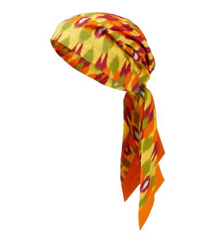 Printed silk and cotton headscarf - Valentino - Modalova