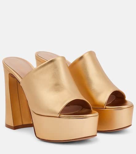 Holly leather platform mules - Gianvito Rossi - Modalova