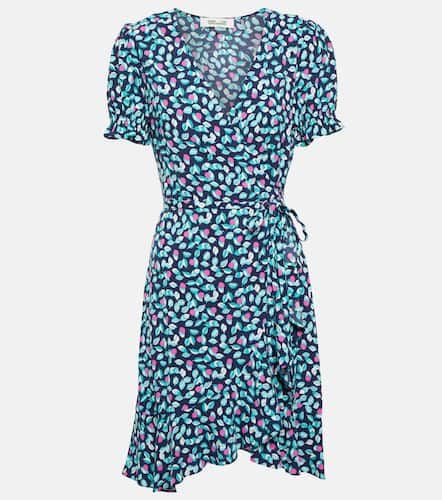 Vestido corto wrap con estampado - Diane von Furstenberg - Modalova