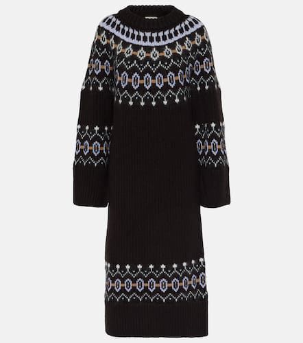 Rivka Fair Isle cashmere-blend midi dress - Khaite - Modalova