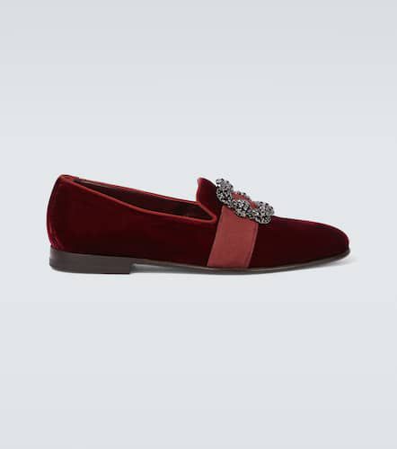 Carlton embellished velvet loafers - Manolo Blahnik - Modalova