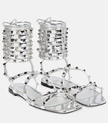 Rockstud leather gladiator sandals - Valentino Garavani - Modalova