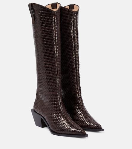 Sole Telar leather knee-high boots - Souliers Martinez - Modalova