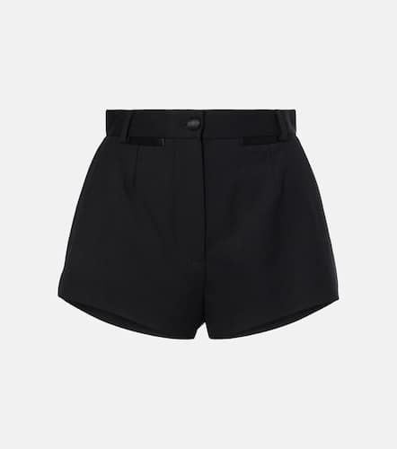 High-rise wool and silk shorts - Dolce&Gabbana - Modalova