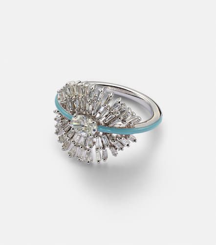 Kt white gold pinky ring with diamonds - Kamyen - Modalova