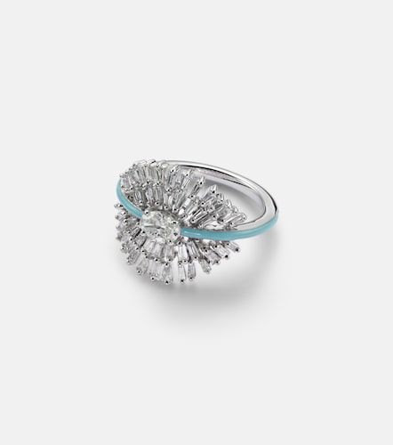 Anillo de oro blanco de 18 ct con diamantes - Kamyen - Modalova