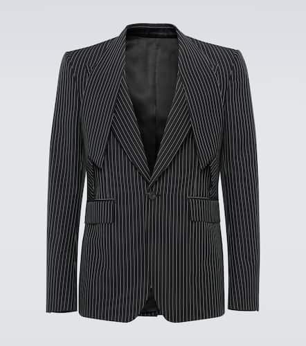 Pinstripe wool and mohair suit jacket - Alexander McQueen - Modalova