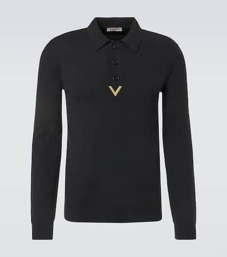 Valentino Polo VGold in misto lana - Valentino - Modalova