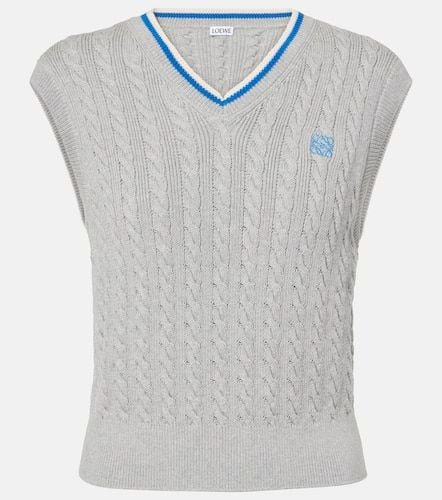 Pullover senza maniche in cotone - Loewe - Modalova