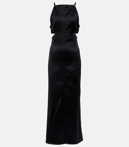 CourrÃ¨ges Swallow neck satin maxi dress - Courreges - Modalova