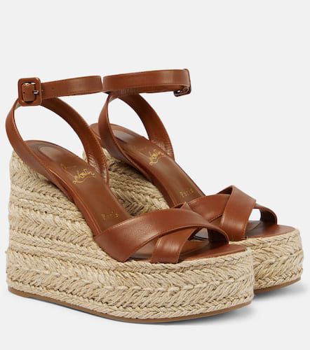 Espadrille-Sandalen Mariza Zeppa aus Leder - Christian Louboutin - Modalova