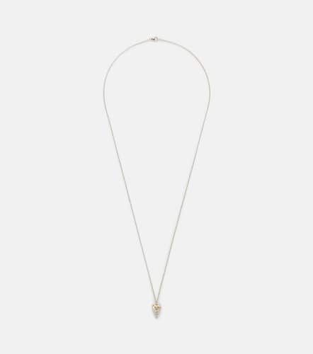 Heart Locket 9kt necklace with diamonds - Persee - Modalova