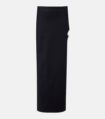 Garter cotton-blend jersey maxi skirt - Coperni - Modalova