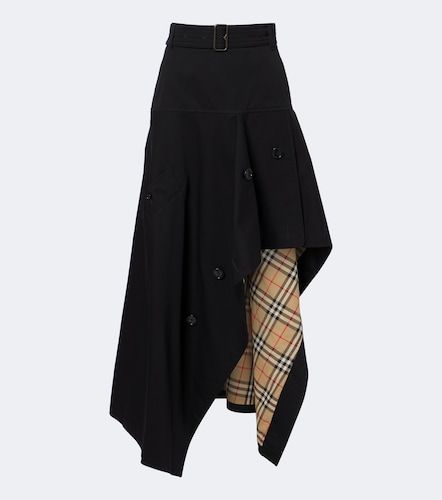 Asymmetric cotton maxi skirt - Burberry - Modalova