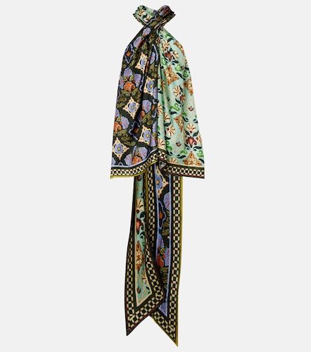 Alémais Top Cece de seda floral con cuello halter - Alemais - Modalova