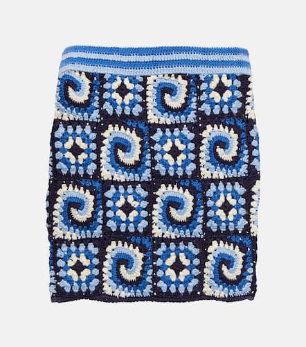 Brazing cotton crochet miniskirt - Staud - Modalova