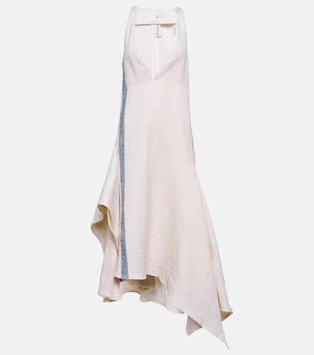 Cotton and linen midi dress - JW Anderson - Modalova