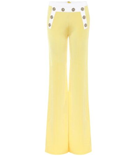 Balmain High-rise knit flared pants - Balmain - Modalova
