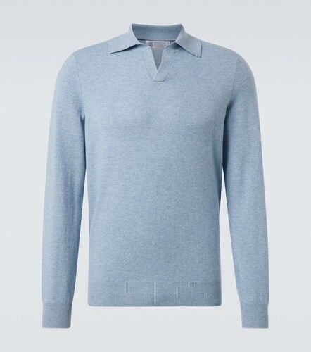 Cashmere polo sweater - Brunello Cucinelli - Modalova