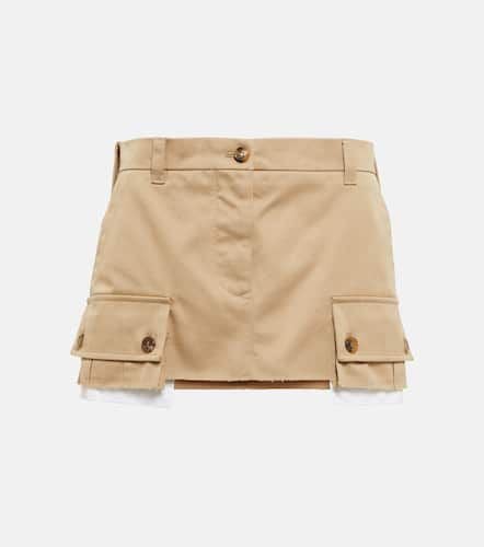 Miu Miu Chino cotton miniskirt - Miu Miu - Modalova