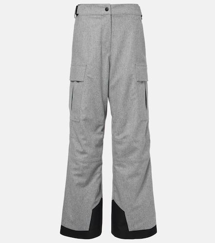 Padded virgin wool ski pants - Moncler Grenoble - Modalova