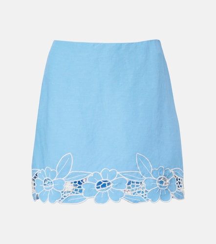 Minifalda Nancye en mezcla de lino - Rixo - Modalova