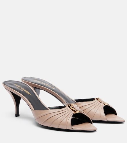 Babylone 60 leather mules - Saint Laurent - Modalova