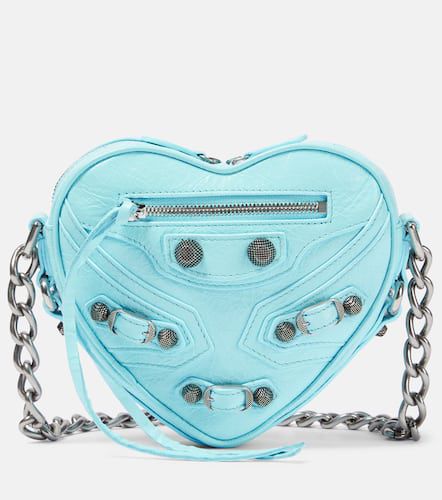 Le Cagole Heart Mini leather crossbody bag - Balenciaga - Modalova