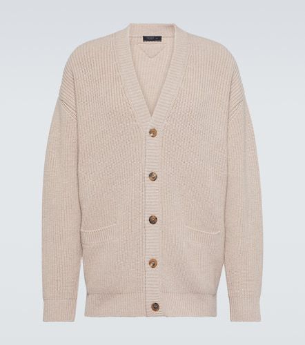 Oversized ribbed-knit cashmere cardigan - Prada - Modalova