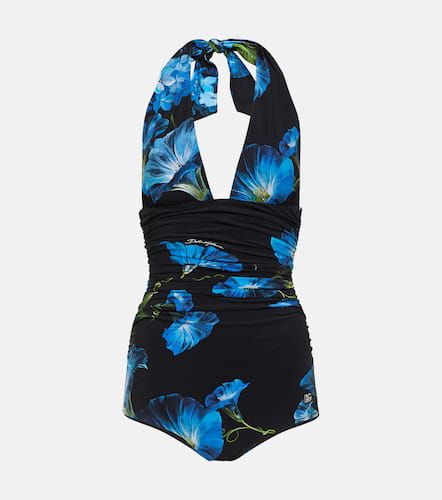 Floral halterneck swimsuit - Dolce&Gabbana - Modalova