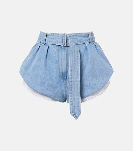 Shorts de denim con cinturón - Magda Butrym - Modalova