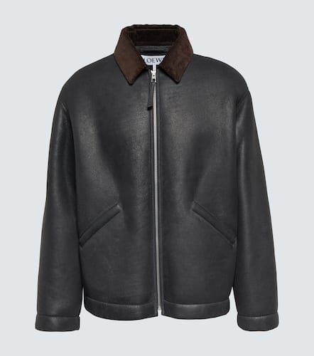 Loewe Leather and shearling jacket - Loewe - Modalova