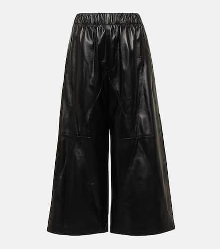 Loewe High-rise leather culottes - Loewe - Modalova