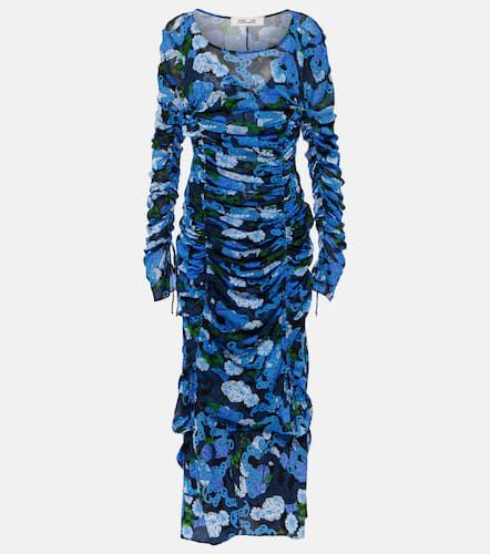 Corinne printed mesh midi dress - Diane von Furstenberg - Modalova