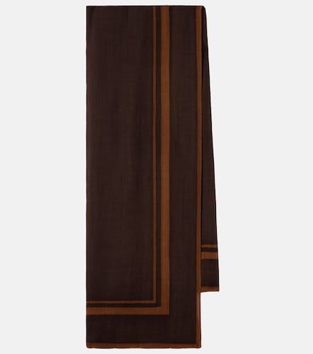 Cassandre printed wool twill scarf - Saint Laurent - Modalova