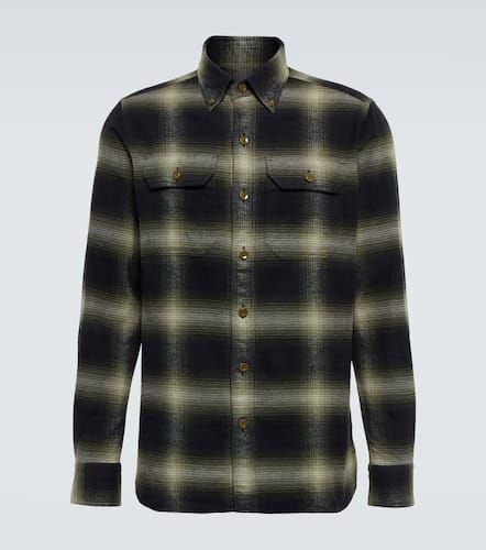 Tom Ford Camicia in cotone a quadri - Tom Ford - Modalova