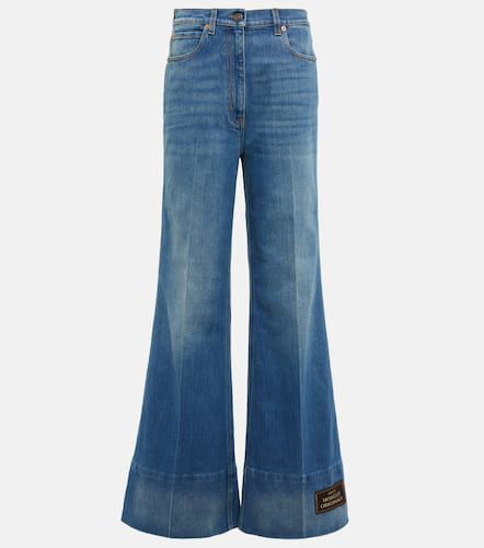 Gucci Bestickte Flared Jeans - Gucci - Modalova
