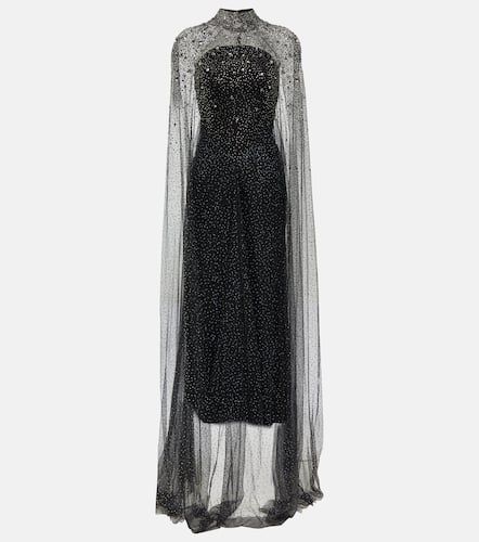 Abito lungo con mantella - Jenny Packham - Modalova