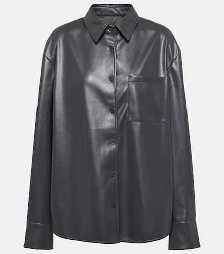 Chrissie faux leather shirt - The Frankie Shop - Modalova