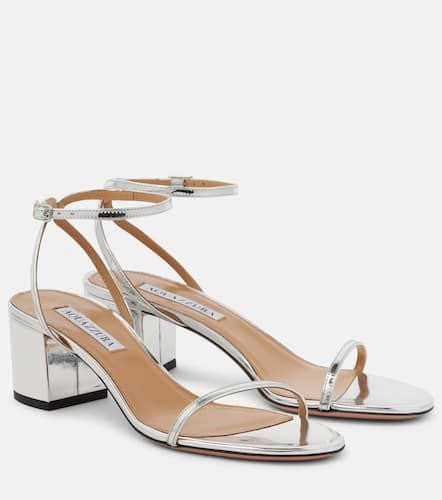 Sandalen Olie 50 aus Metallic-Leder - Aquazzura - Modalova